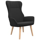 VidaXL Relaxstoel Stof Zwart - 56% Korting