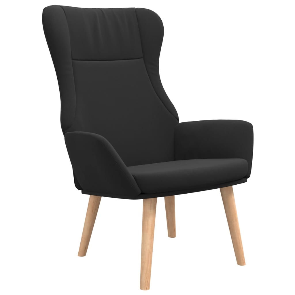 VidaXL Relaxstoel Stof Zwart - 56% Korting