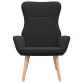 VidaXL Relaxstoel Stof Zwart - 56% Korting