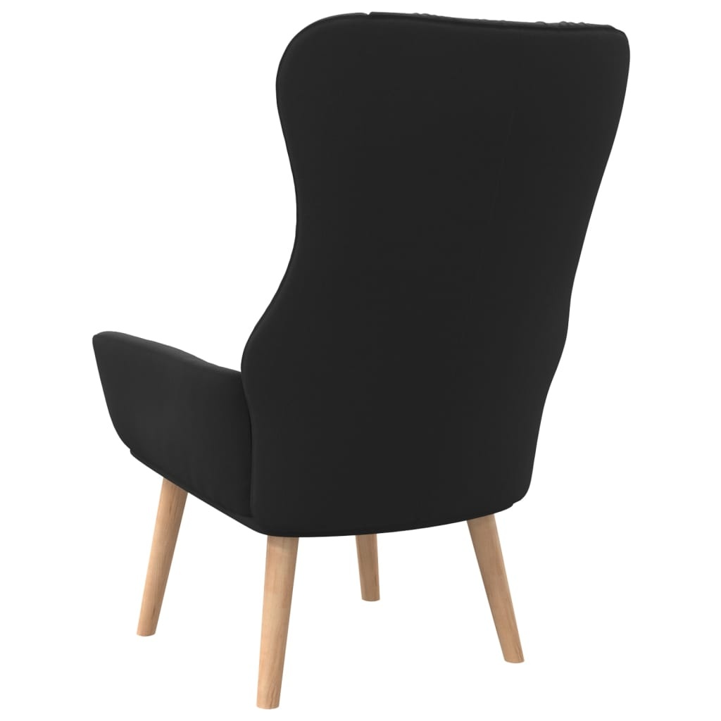 VidaXL Relaxstoel Stof Zwart - 56% Korting