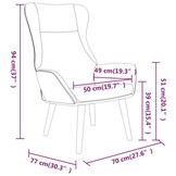 VidaXL Relaxstoel Stof Zwart - 56% Korting