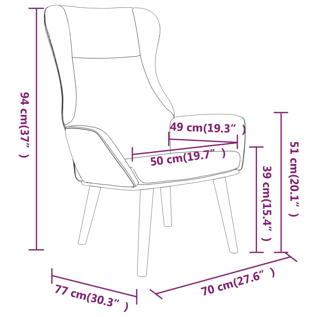 VidaXL Relaxstoel Stof Zwart - 56% Korting