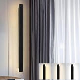 LED Wandlamp Zwart 80cm 28W - Driekleurig Dimbaar, 36% Korting!