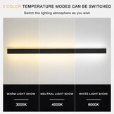 LED Wandlamp Zwart 80cm 28W - Driekleurig Dimbaar, 36% Korting!