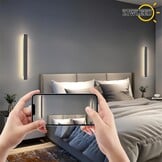 LED Wandlamp Zwart 80cm 28W - Driekleurig Dimbaar, 36% Korting!