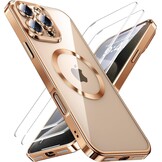 iPhone 16 Pro Max Hoesje Natuurlijk Titanium - incl. Screenprotector (57% KORTING)