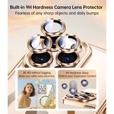 iPhone 16 Pro Max Hoesje Natuurlijk Titanium - incl. Screenprotector (57% KORTING)