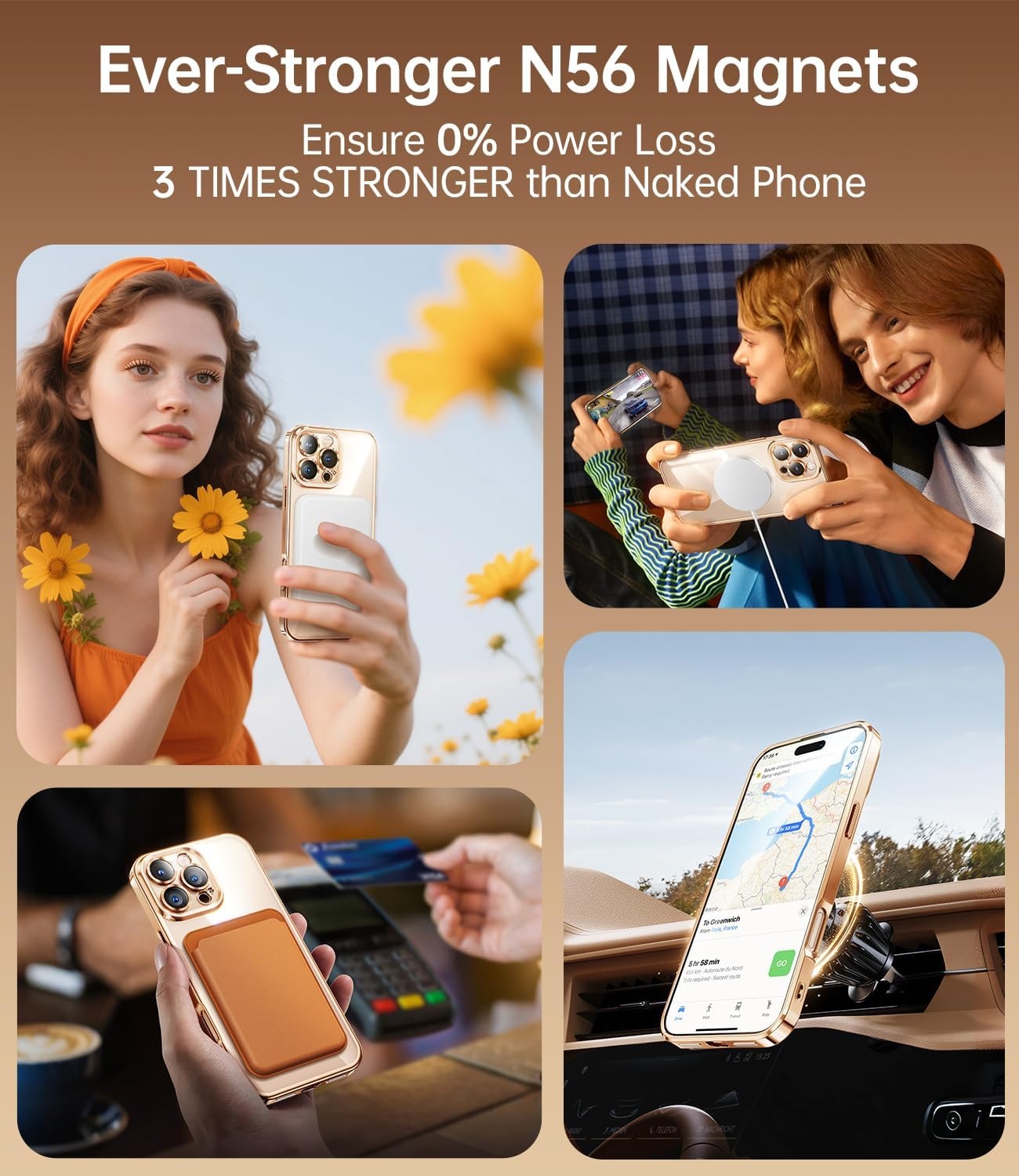 iPhone 16 Pro Max Hoesje Natuurlijk Titanium - incl. Screenprotector (57% KORTING)