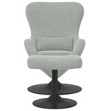 Moderne Eivormige Stoel (2 stuks) - Lichtgrijs Fluweel - 61% Korting!
