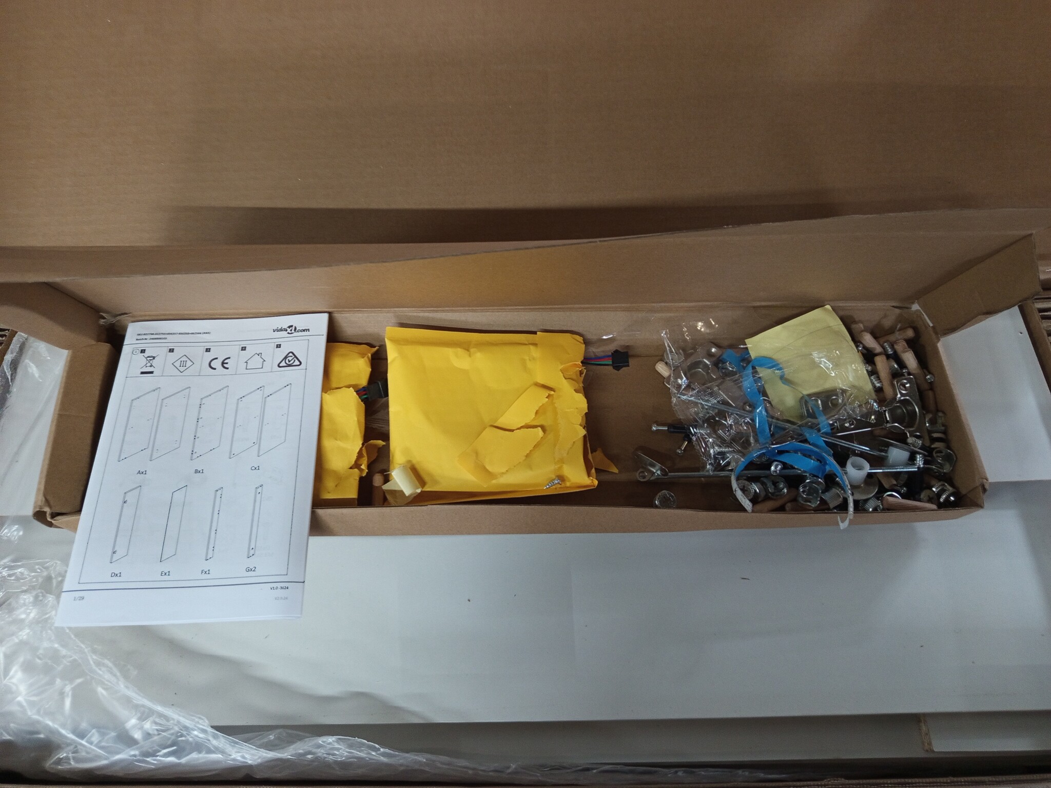 VidaXL TV-meubel met LED 80x35x40 cm Wit - 75% Korting!