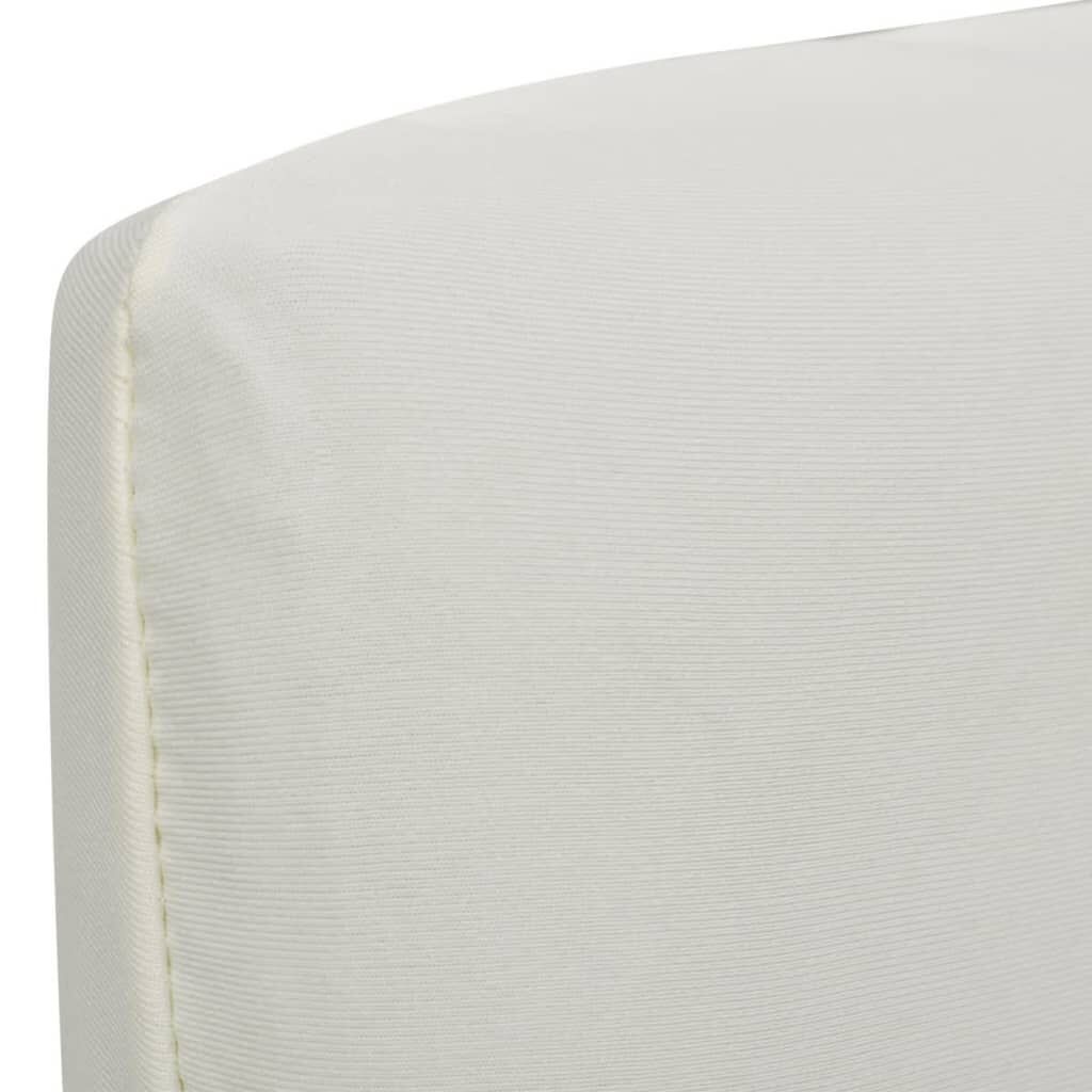 vidaXL Stoelhoezen Crème 4 Stuks - 68% Korting!