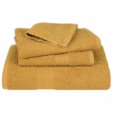 VidaXL 12-delige Katoenen Handdoekenset - Goud - 55% Korting