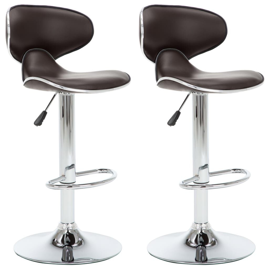 Bruine Kunstleren Barstoelen - Set van 2 - 65% Korting