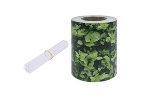 PVC Tuinscherm Groen 70x0.19m met Bladpatroon - 60% Korting
