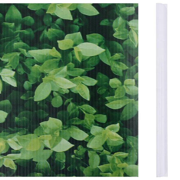 PVC Tuinscherm Groen 70x0.19m met Bladpatroon - 60% Korting