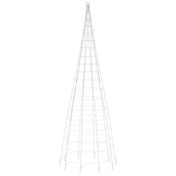 vidaXL LED Kerstboom voor Vlaggenmast - 550 Warm Witte LED's - 300 cm - 46% Korting!