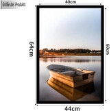 Fotolijst 40x60 cm, Set van 3, Zwart Hout - Voor Foto's, Afbeeldingen & Posters