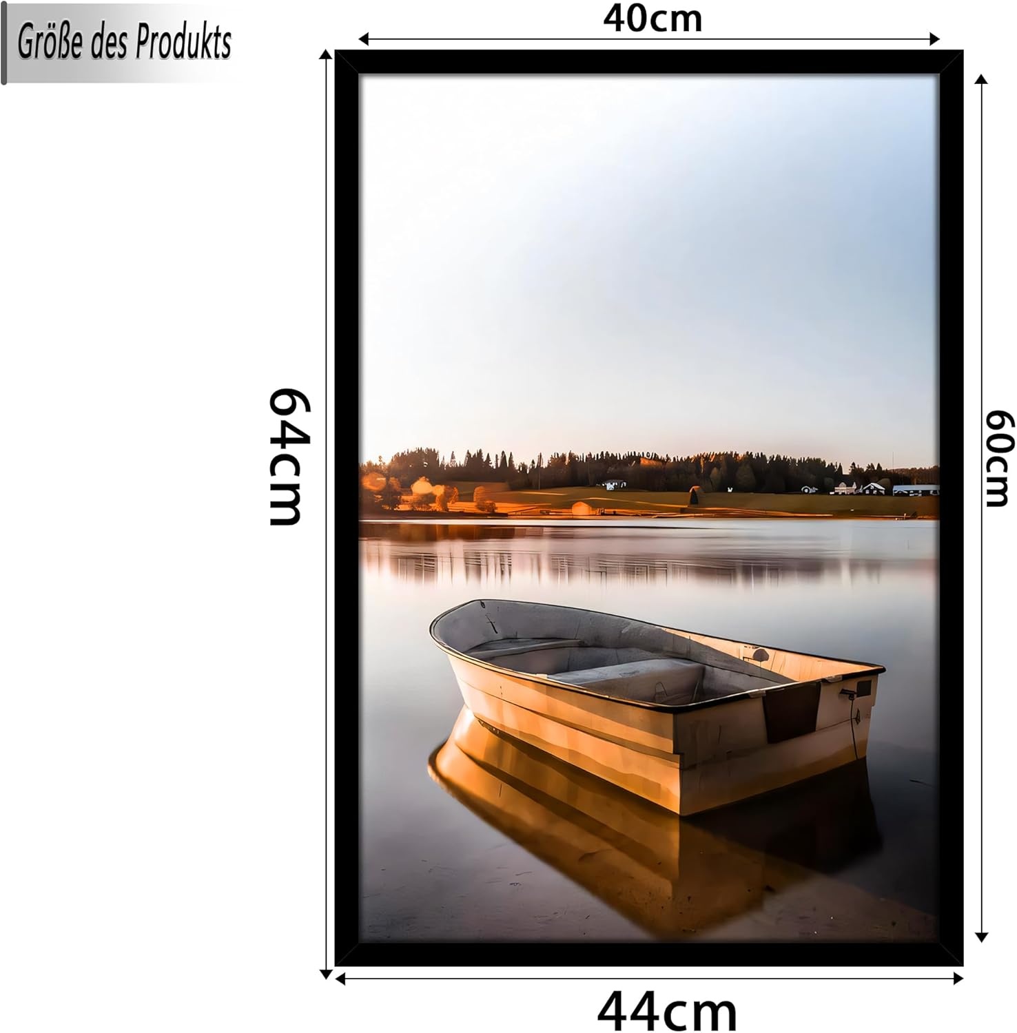 Fotolijst 40x60 cm, Set van 3, Zwart Hout - Voor Foto's, Afbeeldingen & Posters