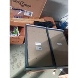 vidaXL Hoofdborden 2 st 72x5x78/88 cm stof donkergrijs