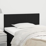 Zwart Hoofdbord Stof 80x5x78/88 cm - 62% Korting