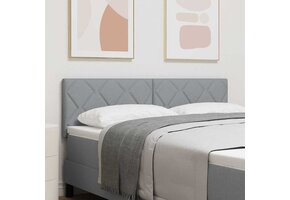 vidaXL Hoofdbord Lichtgrijs 144 cm Stof - 40% Korting