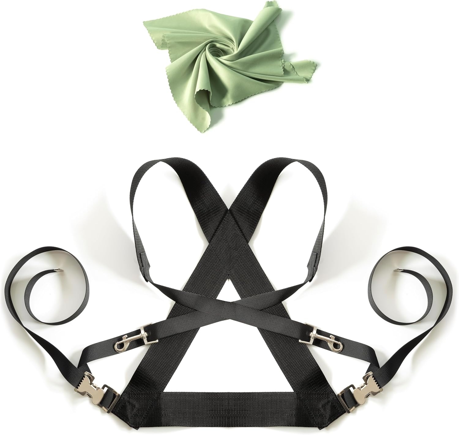 Zwarte Bass Drum Draagband Harnas - Verstelbaar, Comfortabel & Duurzaam voor Marching Band