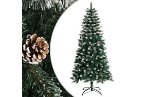 Kunstkerstboom 120cm PVC met Standaard & Decoraties - 75% Korting