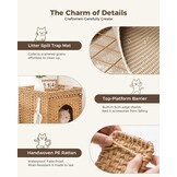 Handgevlochten Rotan Kattenhuis & Verborgen Kattenbakmeubel (36% Korting)