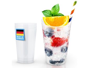 50 Herbruikbare Drinkbekers 0,4L Transparant Kunststof | Onbreekbaar & Vaatwasmachinebestendig