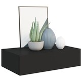 vidaXL Zwart Wandschap met Lade 40cm - 59% Korting!