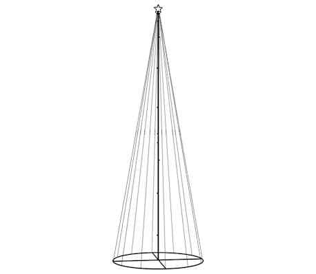 vidaXL Kegelkerstboom 732 LED's Blauw 160x500 cm - 60% Korting!