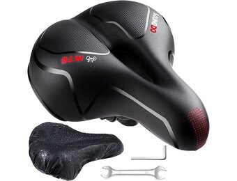 Fietszadel Comfortabel Zacht Breed Gel Ademend voor Racefiets, Mountainbike, Vouwfiets, Spinningfiets, Hometrainer