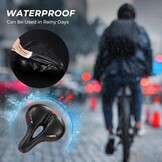 Fietszadel Comfortabel Zacht Breed Gel Ademend voor Racefiets, Mountainbike, Vouwfiets, Spinningfiets, Hometrainer