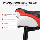 Fietszadel Comfortabel Zacht Breed Gel Ademend voor Racefiets, Mountainbike, Vouwfiets, Spinningfiets, Hometrainer