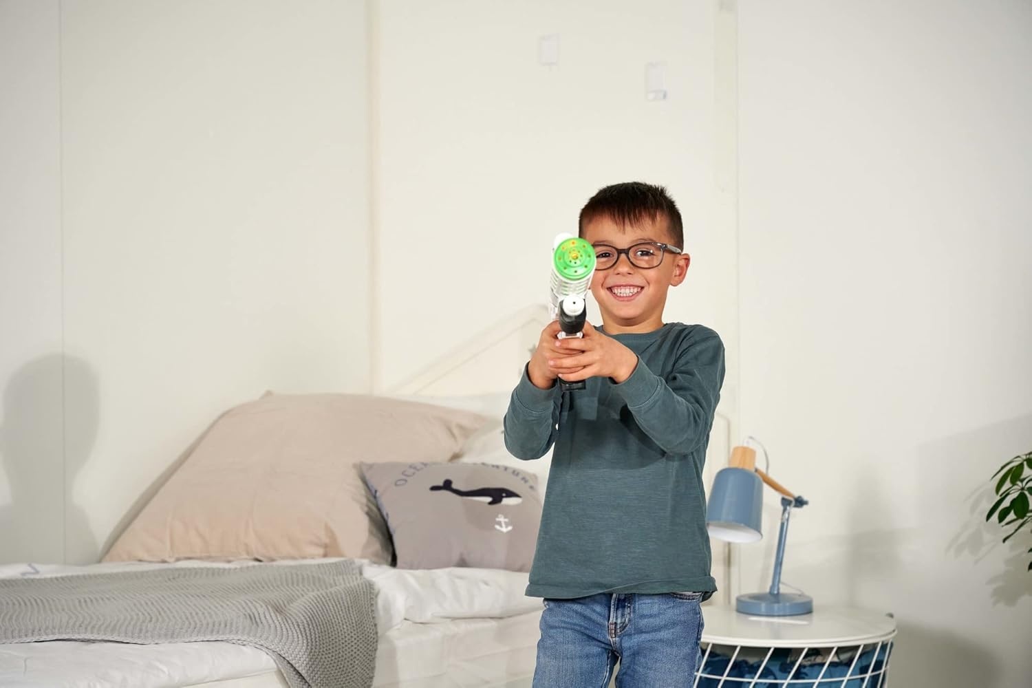 Speelgoed Laserpistool Zwart 44 cm Futuristisch met Licht en Geluid voor 3+