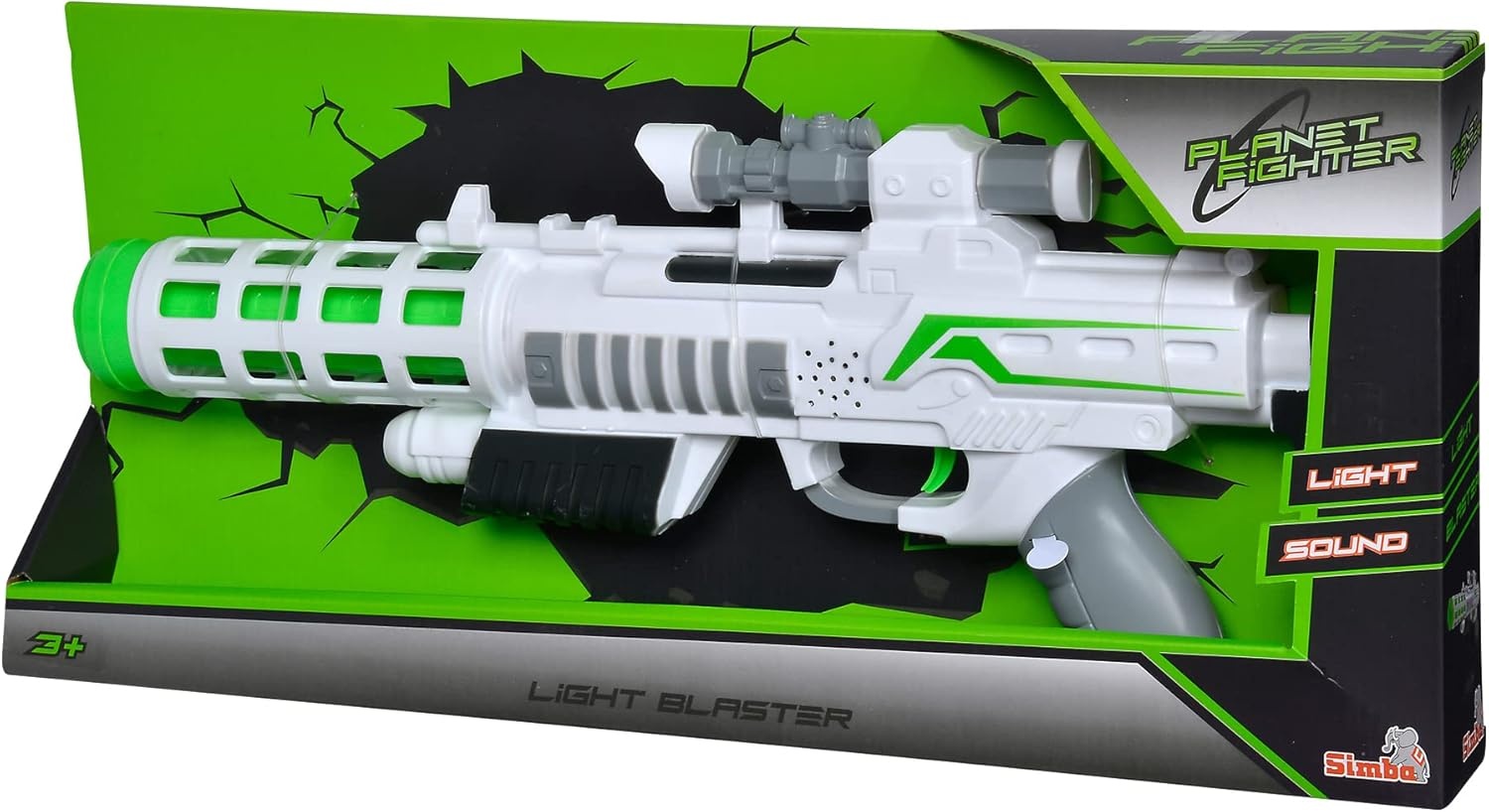 Speelgoed Laserpistool Zwart 44 cm Futuristisch met Licht en Geluid voor 3+