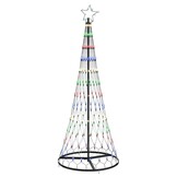 VidaXL LED Kerstboom Multikleur 184.5 cm - 68% Korting