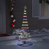 VidaXL LED Kerstboom Multikleur 184.5 cm - 68% Korting