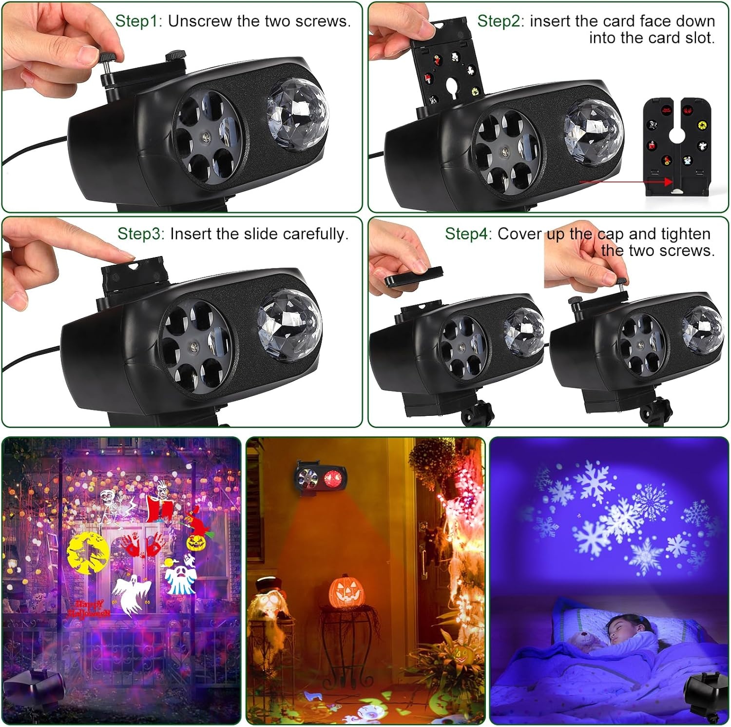 Projectorlamp Buiten 20 Films, Waterdicht, 10 Kleuren met 36% Korting