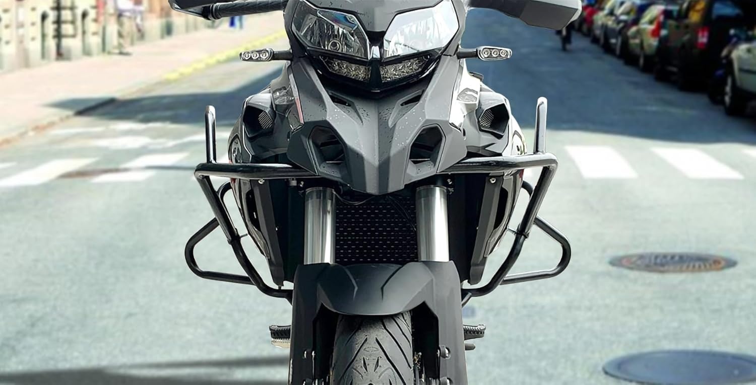 Motor Valbeugel Zwart Staal 41% Korting - TRK502X BJ500GS