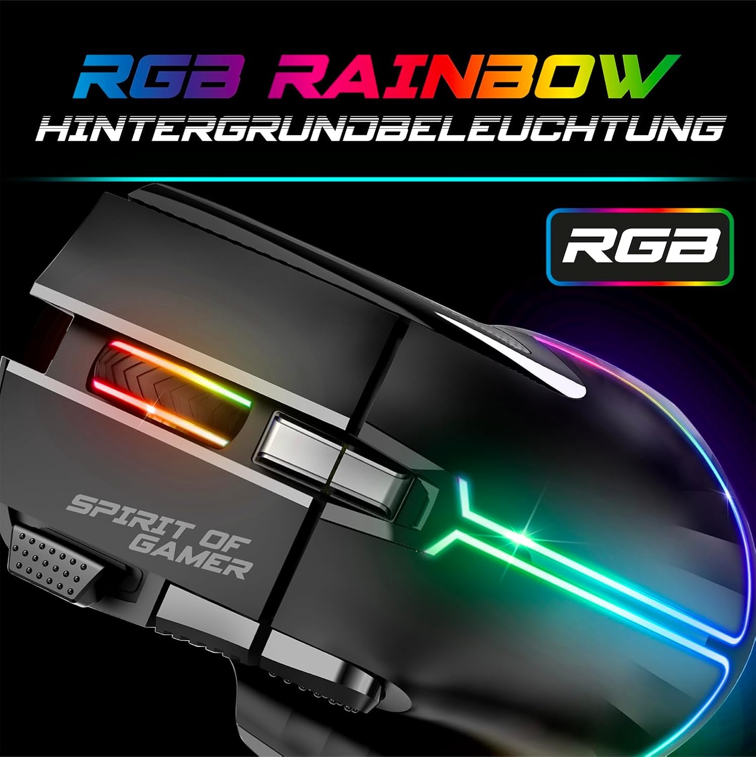 Draadloos Gaming Toetsenbord & Muis Set, RGB, 40% Korting!