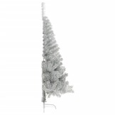 Zilveren Halve Kunstkerstboom (180cm) - 52% Korting!