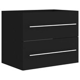 VidaXL Wastafelkast Zwart Bewerkt Hout - 60x38.5x48cm | -74%
