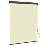 vidaXL Buitenrolgordijn Crème 140x250 cm - 69% Korting