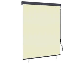 vidaXL Buitenrolgordijn Crème 140x250 cm - 69% Korting