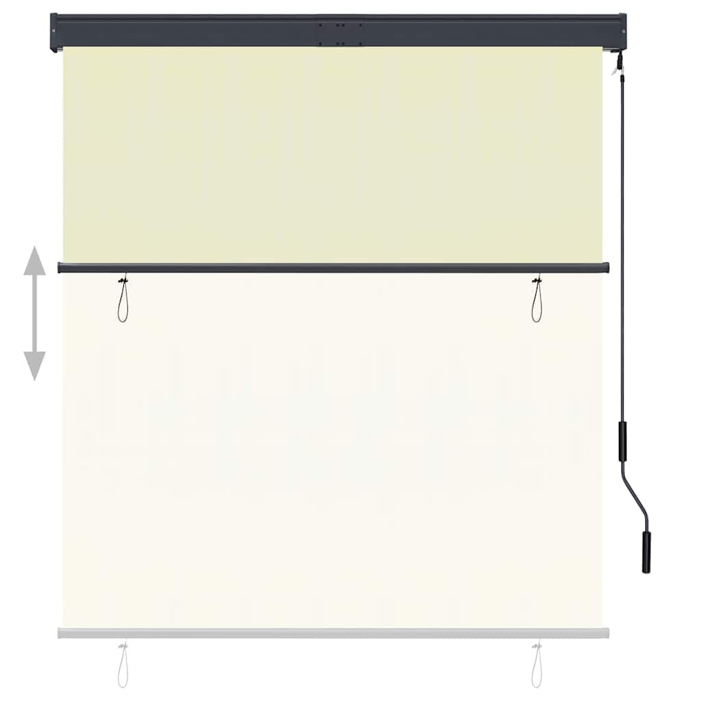 vidaXL Buitenrolgordijn Crème 140x250 cm - 69% Korting