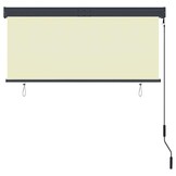 vidaXL Buitenrolgordijn Crème 140x250 cm - 69% Korting