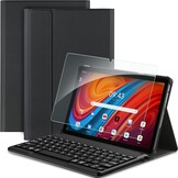 Hoes met QWERTZ Toetsenbord & Screenprotector voor Lenovo Tab M10 (3e Gen) - 35% Korting