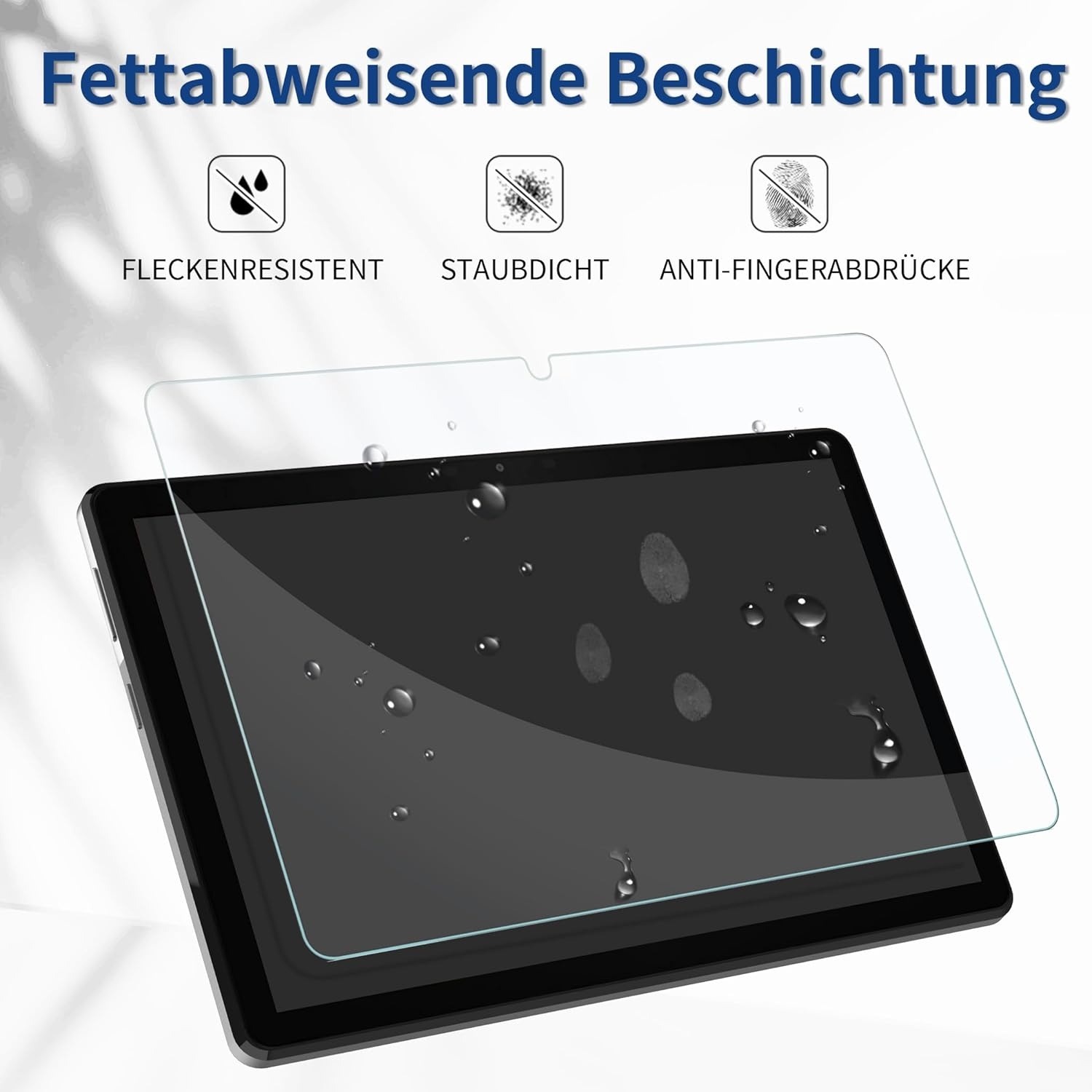 Hoes met QWERTZ Toetsenbord & Screenprotector voor Lenovo Tab M10 (3e Gen) - 35% Korting