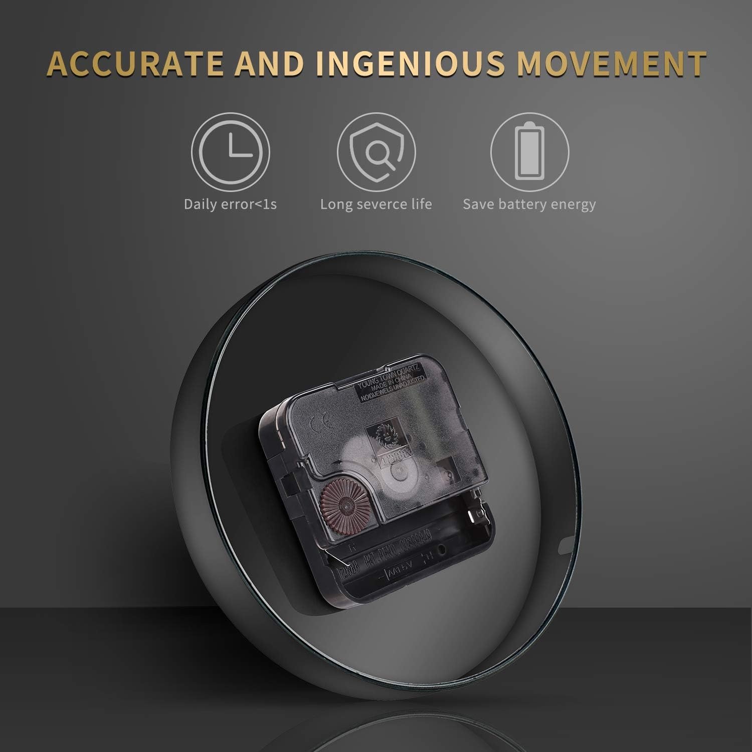 Doe-het-zelf Wandklok 3D Zwart (60-120cm) - 55% Korting!